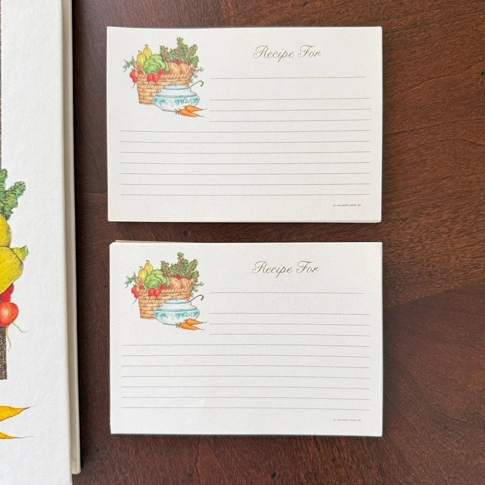 Hallmark Library Recipe File 1970s Herbs and Spices Botanical Garden Ben Black